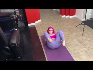 fat yoga girl catches your stare and lets you fuck her